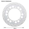 AllExtreme EXDPR01 Front Disc Plate Motorcycle Brake Rotor Plates Hub-Less Design Stainless Steel Compatible With Royal Enfield Bike (Silver)