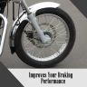 AllExtreme EXDPR01 Front Disc Plate Motorcycle Brake Rotor Plates Hub-Less Design Stainless Steel Compatible With Royal Enfield Bike (Silver)