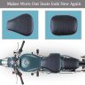 Allextreme PU Leather Seat Cover Cushion Durable, Reinforced Stitching, Comfortable, Classic Design, Dustproof & Waterproof for Motorcycle (Model-2)