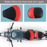 Allextreme PU Leather Seat Cover Cushion Durable, Reinforced Stitching, Comfortable, Classic Design, Dustproof & Waterproof for Motorcycle (Model-1)