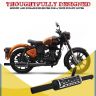 AllExtreme EXHKKI1 Exhaust Silencer Modern Style Metal Iron Material with Durable & Sturdiness Compatible with BS3 & BS4 Model Royal Enfield Bullet 350cc & 500cc (Black)
