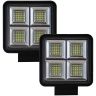 Allextreme 112W 56 LED Fog Light Super Bright With Mounting Brackets Powerful Lighting Range Universal Fit For Car & Motorcycle (White, Pack of 2)