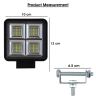 Allextreme 112W 56 LED Fog Light Super Bright With Mounting Brackets Powerful Lighting Range Universal Fit For Car & Motorcycle (White, Pack of 2)