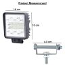Allextreme 78W 34 LED Fog Light With Mounting Brackets Powerful Lighting Range Waterproof Ultra Bright Bulb For Car & Motorcycle (White, Pack of 2)