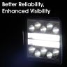 Allextreme 78W 34 LED Fog Light With Mounting Brackets Powerful Lighting Range Waterproof Ultra Bright Bulb For Car & Motorcycle (White, Pack of 2)