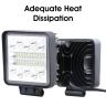 Allextreme 78W 34 LED Fog Light With Mounting Brackets Powerful Lighting Range Waterproof Ultra Bright Bulb For Car & Motorcycle (White, Pack of 2)