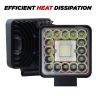 Allextreme 98W 41 LED Fog Light With Mounting Brackets Powerful Lighting Range Waterproof Ultra Bright Bulb For Car & Motorcycle (White, Pack of 1)