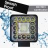 Allextreme 98W 41 LED Fog Light With Mounting Brackets Powerful Lighting Range Waterproof Ultra Bright Bulb For Car & Motorcycle (White, Pack of 1)