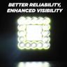 Allextreme 98W 41 LED Fog Light With Mounting Brackets Powerful Lighting Range Waterproof Ultra Bright Bulb For Car & Motorcycle (White, Pack of 2)