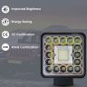 Allextreme 98W 41 LED Fog Light With Mounting Brackets Powerful Lighting Range Waterproof Ultra Bright Bulb For Car & Motorcycle (White, Pack of 2)