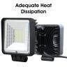Allextreme 112W 56 LED Fog Light Super Bright With Mounting Brackets Powerful Lighting Range Universal Fit For Car & Motorcycle (White, Pack of 2)