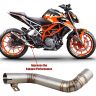 AllExtreme EXTPKT1 Modified Stainless Steel Exhaust Pipe Muffler Mid Bend Tail Tube Corrosion Resistant, Strong, Durable, Custom Fit & Elegant Design Compatible with Motorcycle KTM 200