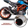 AllExtreme EXTPKT1 Modified Stainless Steel Exhaust Pipe Muffler Mid Bend Tail Tube Corrosion Resistant, Strong, Durable, Custom Fit & Elegant Design Compatible with Motorcycle KTM 200