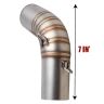 AllExtreme EXTPKT1 Modified Stainless Steel Exhaust Pipe Muffler Mid Bend Tail Tube Corrosion Resistant, Strong, Durable, Custom Fit & Elegant Design Compatible with Motorcycle KTM 200