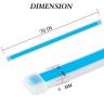 AllExtreme EXCLDH1 Strip LED Light DRL Front Daytime Running Hood Lamp Interior Car Door Turn Signal & Decorative Silicone Flexible & Bright for 4 Wheeler (White, 1 Pc)