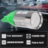 Allextreme Universal T10 LED Parking Light 6000K 10 SMD Super Bright Interior Pilot License Plate Dome Indicator Lamp Bulb for Car Bike and Motorcycle (3W, Green, 2 PCS)