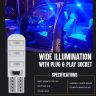 Allextreme Universal T10 LED Parking Light 6 SMD Super Bright Interior Pilot License Plate Dome Indicator Lamp Bulb for Car Bike and Motorcycle (3W, Blue, 2 PCS)