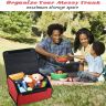 Allextreme EXTOMRD1 Trunk Organizer Backseat Large AntiSlip Storage Hanging Utility Tool Seat Back Strong, Sturdy & Foldable Space Saver Bag for Cars, SUVs & Trucks (Medium, Red)