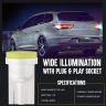 Allextreme Universal T10 LED Parking Light Super Bright Interior Pilot License Plate Dome Indicator Lamp Bulb for Car Bike and Motorcycle (1W, White, 2 PCS)