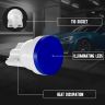 Allextreme Universal T10 LED Parking Light Super Bright Interior Pilot License Plate Dome Indicator Lamp Bulb for Car Bike and Motorcycle (1W, Blue, 2 PCS)