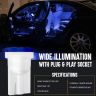 Allextreme Universal T10 LED Parking Light Super Bright Interior Pilot License Plate Dome Indicator Lamp Bulb for Car Bike and Motorcycle (1W, Blue, 2 PCS)