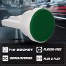 Allextreme Universal T10 LED Parking Light 6500K Super Bright Interior Pilot License Plate Dome Indicator Lamp Bulb for Car Bike and Motorcycle (1W, Green, 2 PCS)