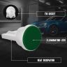 Allextreme Universal T10 LED Parking Light 6500K Super Bright Interior Pilot License Plate Dome Indicator Lamp Bulb for Car Bike and Motorcycle (1W, Green, 2 PCS)