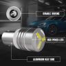 Allextreme BA9S LED Parking Light Super Bright 2 SMD Interior License Plate Wedge Dome Trunk Dashboard Bulb for Car Bike and Motorcycle (1W, White, 2 PCS)