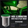 Allextreme BA9S LED Parking Light Super Bright 5 SMD Car Interior License Plate Wedge Dome Trunk Dashboard bulb for Car Bike and Motorcycle (5W, Green, 2 PCS)