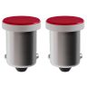 Allextreme BA9S LED Parking Light Super Bright 5 SMD Car Interior License Plate Wedge Dome Trunk Dashboard Bulb for Car Bike and Motorcycle (5W, Red, 2 PCS)