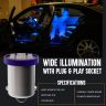 Allextreme BA9S LED Parking Light Super Bright 8 SMD Interior License Plate Wedge Dome Trunk Dashboard Bulb for Car Bike and Motorcycle (3W, Blue, 2 PCS)