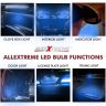 Allextreme BA9S LED Parking Light Super Bright 5 SMD Interior License Plate Wedge Dome Trunk Dashboard Bulb for Car Bike and Motorcycle (2W, Blue, 2 PCS)