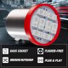 Allextreme BA9S LED Parking Light Super Bright Car Interior License Plate Wedge Dome Trunk Dashboard Bulb for Car Bike and Motorcycle (2W, Red, 2 PCS)