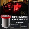 Allextreme BA9S LED Parking Light Super Bright Car Interior License Plate Wedge Dome Trunk Dashboard Bulb for Car Bike and Motorcycle (2W, Red, 2 PCS)