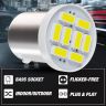 Allextreme BA9S LED Parking Light Super Bright 168 2825 W2W T10 Wedge 8 SMD Interior License Plate Dome Map Door Courtesy Dashboard Bulb for Car Bike and Motorcycle (3W, White, 2 PCS)