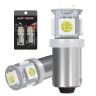 Allextreme 2W T10 LED Parking Light 5 SMD Bright 168 2825 W2W Lighting 360° Interior License Plate Dome Map Door Indicator Lamp Bulb for Car Bike Motorcycle (White, 2 PCS)