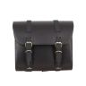 Allextreme EXBSL01 Bike Saddle Bag Backseat for Riders Portable Waterproof Leatherette Extra Large Capacity Motorcycle Storage Kit Organizer Classic Look (Black, XL)