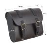 Allextreme EXBSL01 Bike Saddle Bag Backseat for Riders Portable Waterproof Leatherette Extra Large Capacity Motorcycle Storage Kit Organizer Classic Look (Black, XL)
