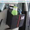 Allextreme EXTCOT1 Backseat Trunk Organizer Anti-slip Storage Hanging Utility Tool Foldable Space Saver Bag with Large Capacity for Cars, SUVs & Trucks (Black)
