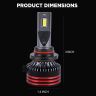 AllExtreme EXH9005 HYPERDRIVE 9005/9006 150W LED Headlight Conversion Kit Headlamp Bulbs 6000K IP65 Water Resistant for Car (1 Year Warranty,18000LM, Set of 2)