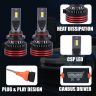 AllExtreme EXH9005 HYPERDRIVE 9005/9006 150W LED Headlight Conversion Kit Headlamp Bulbs 6000K IP65 Water Resistant for Car (1 Year Warranty,18000LM, Set of 2)