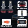 AllExtreme EXHBH07 HYPERDRIVE H7 Headlight Conversion Kit 150W LED CSP Chips 18000LM Headlamp Bulbs 6000K Bright Light IP65 Water Resistant for Car (Set of 2)