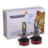 AllExtreme EXHBH04 HYPERDRIVE H4 / H19 Headlight Conversion Kit 150W LED CSP Chips 18000LM Headlamp Bulbs 6000K Bright Light IP65 Water Resistant for Car (Set of 2)