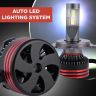 AllExtreme EXHBH04 HYPERDRIVE H4 / H19 Headlight Conversion Kit 150W LED CSP Chips 18000LM Headlamp Bulbs 6000K Bright Light IP65 Water Resistant for Car (Set of 2)