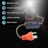 AllExtreme EXHBH04 HYPERDRIVE H4 / H19 Headlight Conversion Kit 150W LED CSP Chips 18000LM Headlamp Bulbs 6000K Bright Light IP65 Water Resistant for Car (Set of 2)