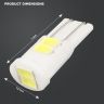 Allextreme Universal T10 LED Parking Light Super Bright Interior Pilot License Plate Dome Indicator Lamp Bulb for Car & Motorcycle (1W, White, 2 PCS)