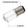 Allextreme BAY15D 1157 LED Parking Bulb 5W Universal Ultra-Bright Brake Tail Light for Car (White, 2 Pcs)