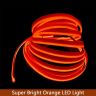 AllExtreme EXCL5MO 12 V LED Cold Light Line Flexible Neon Wire 5 Mtr Daytime Running Light Water Resistant Auto Lamps Strips Decorative & Ultra Bright for Car (Orange, 1 Pc)