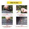 AllExtreme EXTPT06 Tubeless Tyre Puncture Repair Kit Portable Flat Tire Puncher Fixing Box (Nose Plier + T-Handle Pluggers + 11 Brown Seal Strips + Rubber Solution + Cutter)