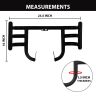 AllExtreme EXLGPN1 Stainless Steel Leg Guard Front Bike Metal Safety Crash Bar Compatible with Reborn & Meteor (Black, Thickness 1.5 Inch)